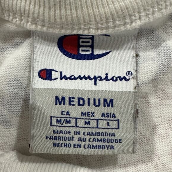 Champion T-Shirt Men's Medium 100th Anniversary Logo Spellout Crewneck - Picture 2 of 8